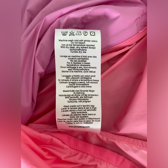 J. Linberberg water repellent pink golf / running vest size S - Picture 8 of 9